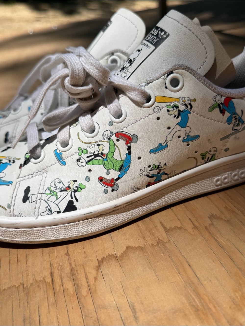adidas White Stan Smith x Goofy Graphic Skate Sneakers